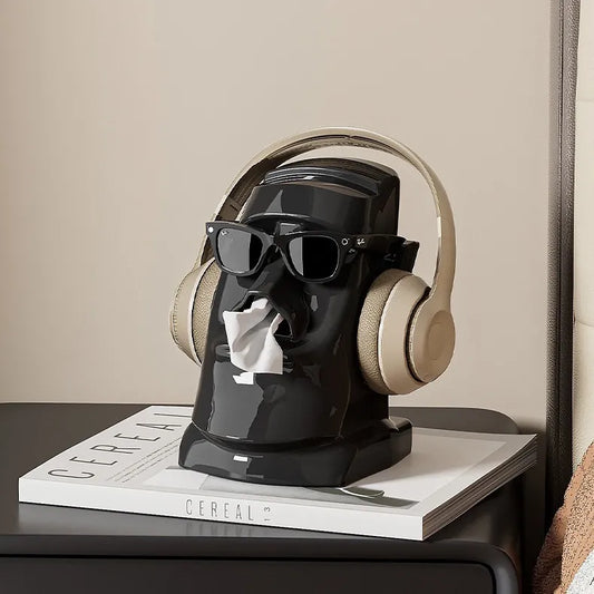 Moai Tissue Box Cover - Novelty Decor