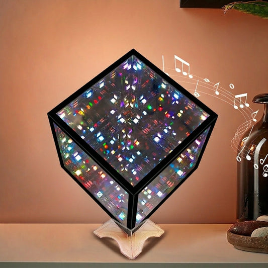 Cosmic Starfield Cube - Sound Reactive Lamp