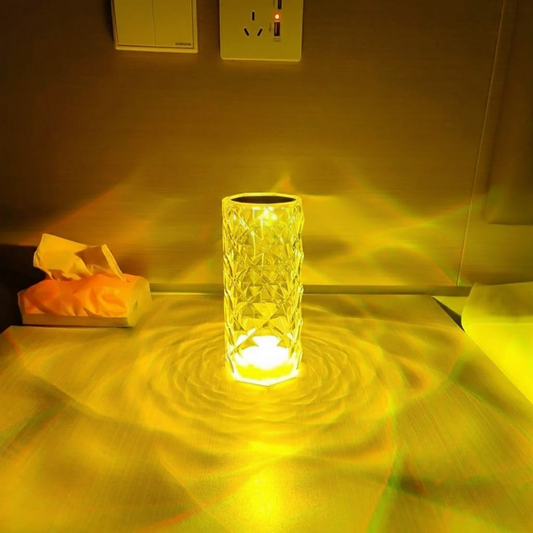 Crystal Rose LED Night Light - 16 Colors