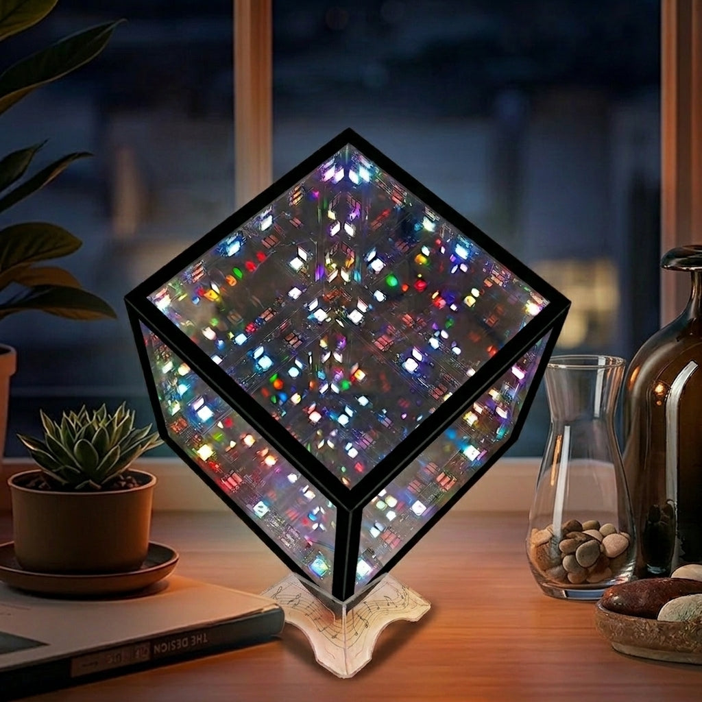 Cosmic Starfield Cube - Sound Reactive Lamp