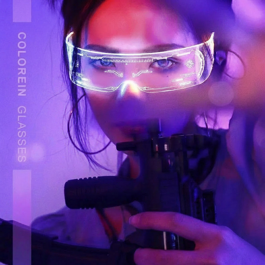LED Cyberpunk Glasses - 7 Color Modes
