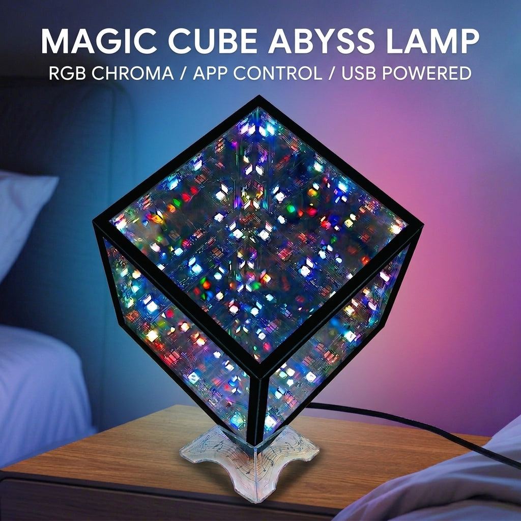 Cosmic Starfield Cube - Sound Reactive Lamp