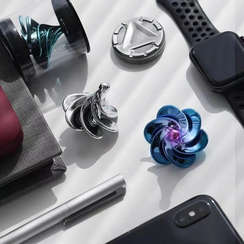 Wind-Powered Spinning Top - Kinetic Desk Toy