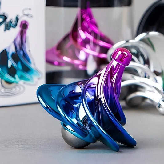 Wind-Powered Spinning Top - Kinetic Desk Toy