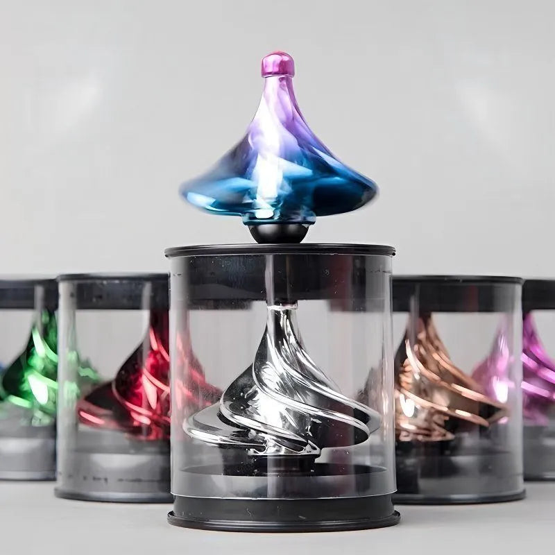 Wind-Powered Spinning Top - Kinetic Desk Toy