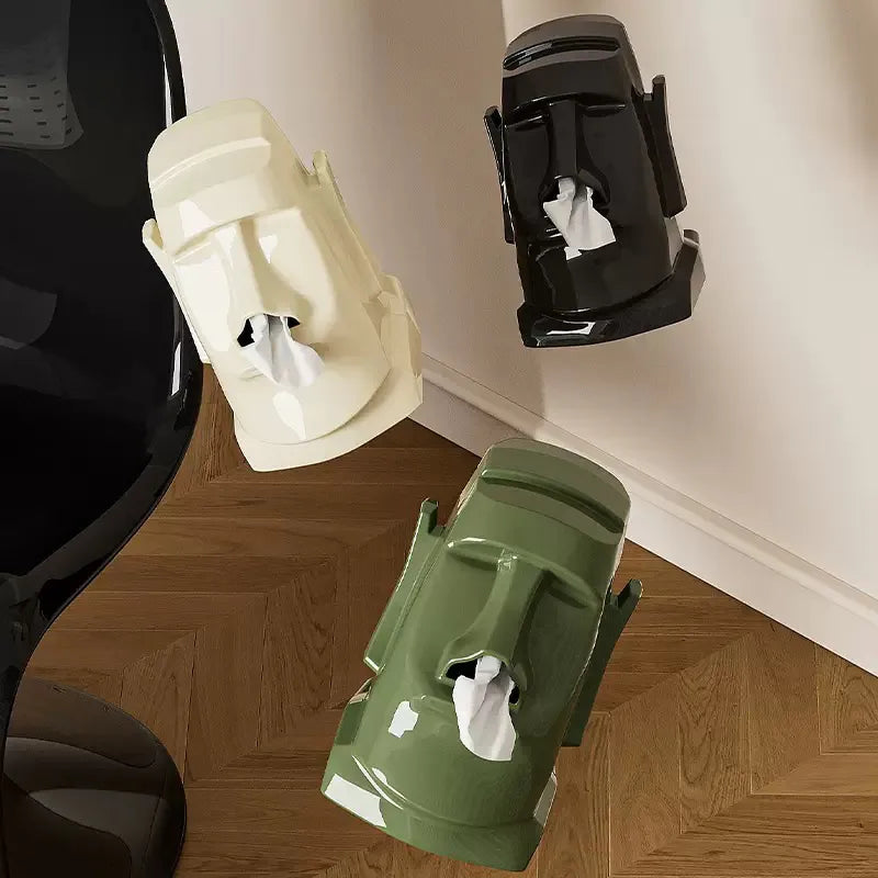 Moai Tissue Box Cover - Novelty Decor